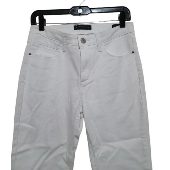 LeePlatinumlabel Women's White Classic StraightLeg Short Jeans Size 6 - Picture 3 of 7